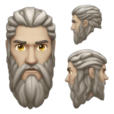 Head of Mímir in Norse mythology, renowned for his knowledge and wisdom (god of war) sticker