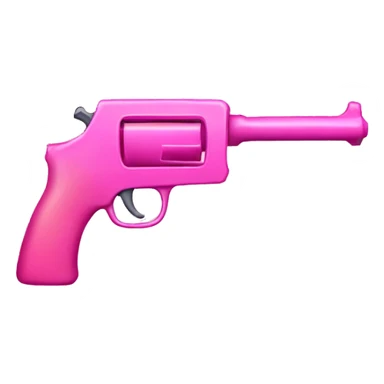 pink gun with a bow sticker