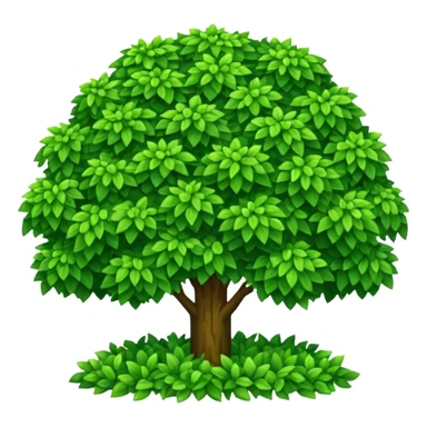 create a dnd style bush.png using 48x48 pixels size sticker