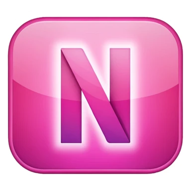 Netflix aesthetic "N" logo in pink sticker