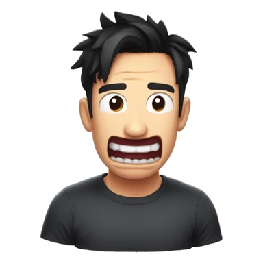 markiplier in fear with mouth comically wide open sticker