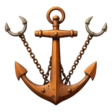 Anchor And Grapnel sticker