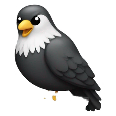 Bird funeral tombstone sticker