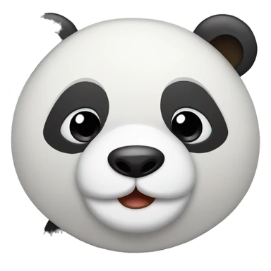 Emoji de  oso panda enamorado  sticker