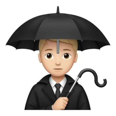 Black bloc with umbrella  sticker