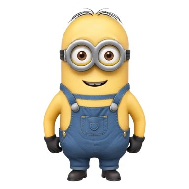 tall black minion sticker