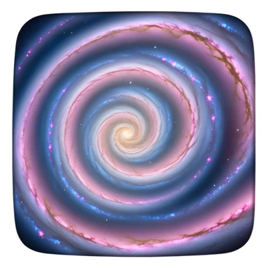 Cinematic Realistic Galaxy – A vast, sweeping view of a majestic spiral galaxy, with glowing arms of stars, dust, and gas stretching into infinity. Vibrant hues of pink, blue, and gold swirl together, capturing the grand scale and breathtaking beauty of the universe. sticker