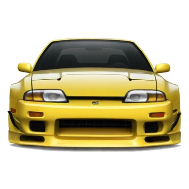 modded-Yellow-Nissan-240sx sticker
