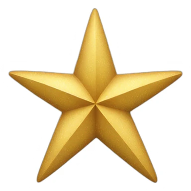 Four point star sticker