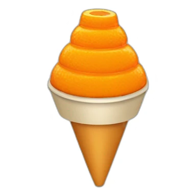 UN CONO DE TRÁFICO NARANJA sticker