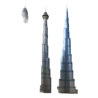 photorealistic Burj khalifa sticker