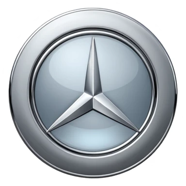 Mercedes logo sticker