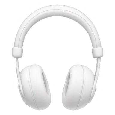 white headphones which ear pads are shaped heart sticker