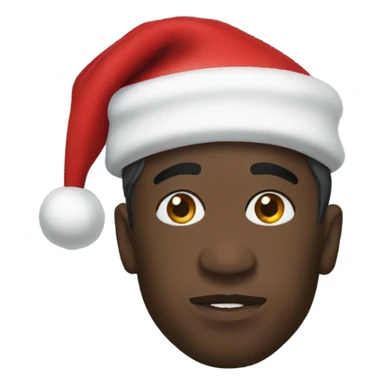 Travis Scott with a Santa hat sticker