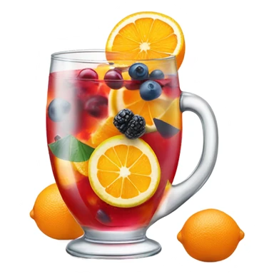 Glass of sangria sticker