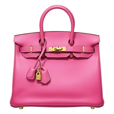 hermes birkin bright bubblegum pink bag gold hardware sticker