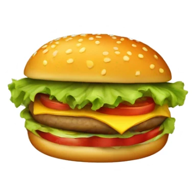 Un hamburger dans un style vintage sticker