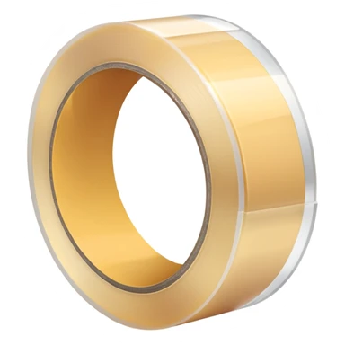 A roll of transparent scotch tape sticker