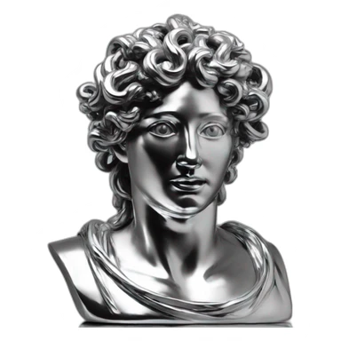 rome-antic-statue medusa chrome sticker