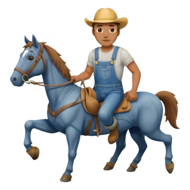 man plowing a field with a horse sticker