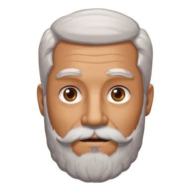 mature man with salt and pepper beard sticker