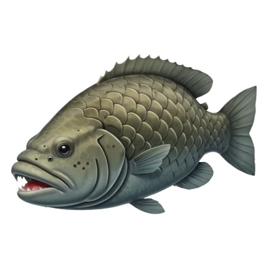 the side view of a Goliath Grouper sticker