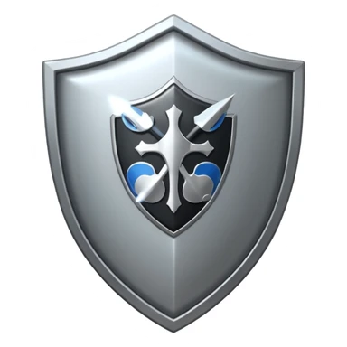 Shield with Shield with flex icon sticker