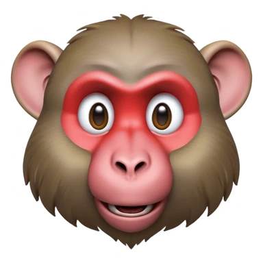 Cinematic Realistic Cute Baboon Portrait Emoji, Head tilted playfully and inquisitively, featuring a compact, sturdy build with a distinctly textured, expressive face characterized by bright, curious eyes and a subtly softened snout, rendered with realistic earthy detail and natural highlights, high shine, affectionate and spirited, styled with a touch of jungle whimsy, soft glowing outline, capturing the essence of a mischievous yet endearing baboon that appears ready to leap playfully out of the screen! sticker