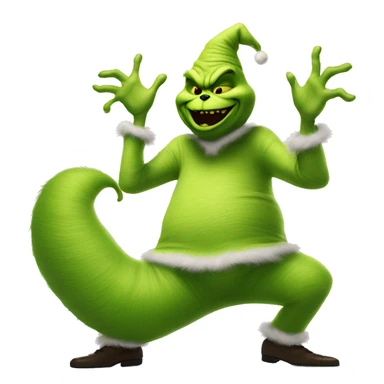 Oogie boogie dancing with the Grinch ￼ sticker