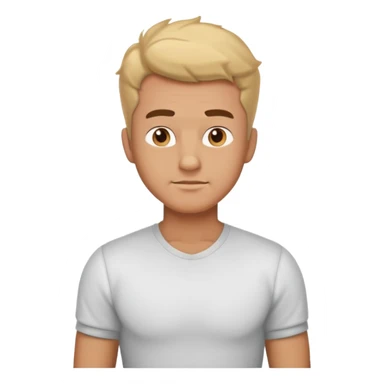 proud man with a puffed chest, standing tall, confident expression, wearing a shirt sticker