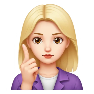 girl with middle finger  sticker