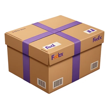 FedEx delivery parcel sticker