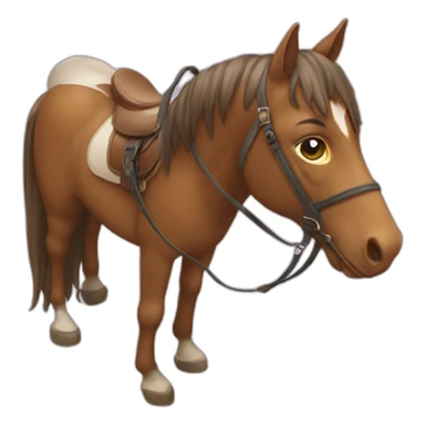 Chat sur un cheval sticker