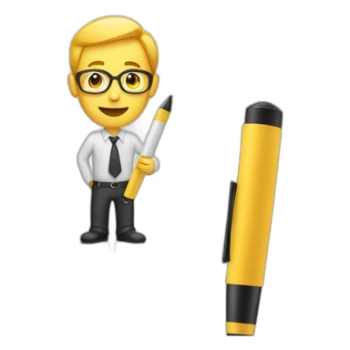 Man writing on a marker board sticker