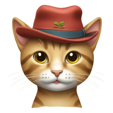 cat wearing hat saying “meowdy y’all” sticker