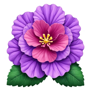 lavender begonia sticker