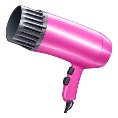 Pink hairdryer sticker