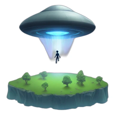 Alien abduction sticker