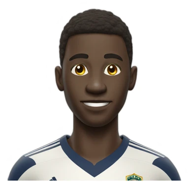 Vinicius portrait realistic 3d football player sticker