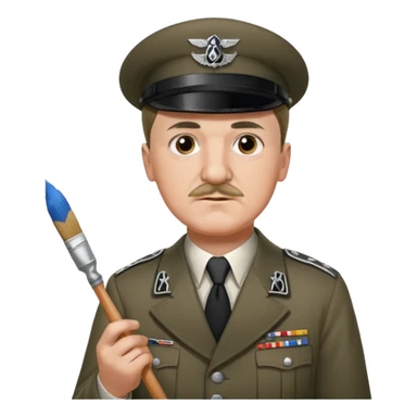  hitler working as a painter sticker