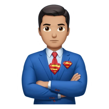 Superman con letras defensor del pueblo sticker