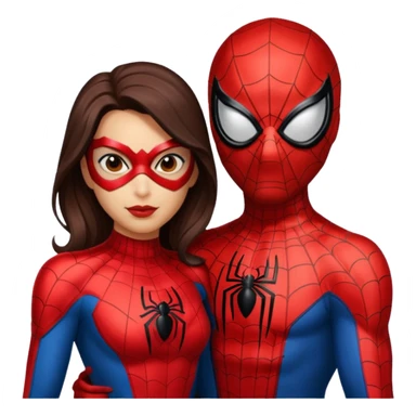 spider man and spider women sticker
