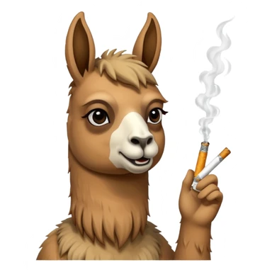 Llama smoking weed and doing molly sticker