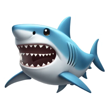 A shark in a fancy dress sticker