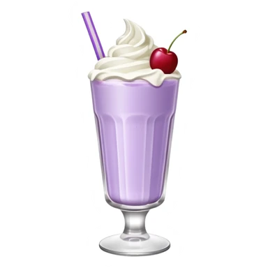 Milkshake light purple with high glass sticker