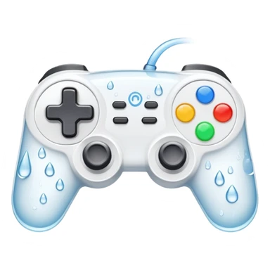 White Gamepad,water sticker