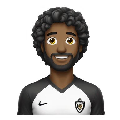 Homem usando Camisa do corinthians pardo cabelo grisalho e olhos castanhos sticker