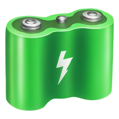Green battery normal  sticker