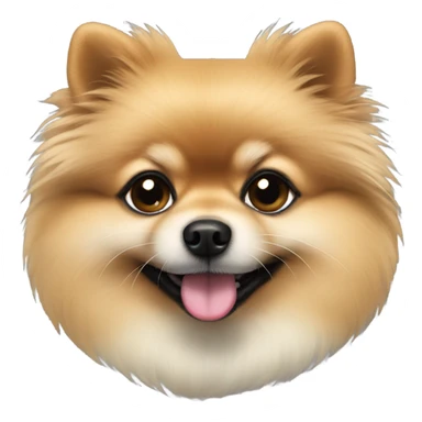 pomeranian with black muzzle sticker
