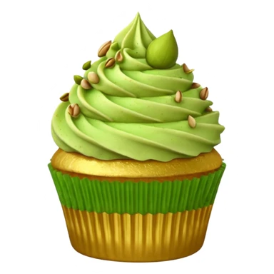Vanilla honey pistachio cupcake sticker